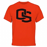 Oregon State Beavers Core Logo WEM T-Shirt T-Shirt - Orange,baseball caps,new era cap wholesale,wholesale hats